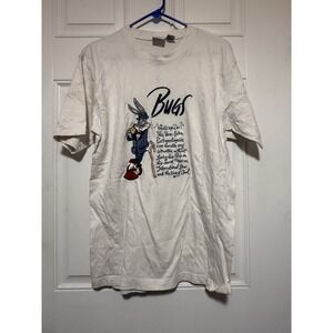 Rare‎ 90s  Bugs Bunny - White Shirt- M - Acme Clothing Co.